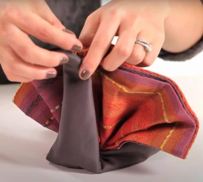 Easy napkin folding tutorial for thanksgiving