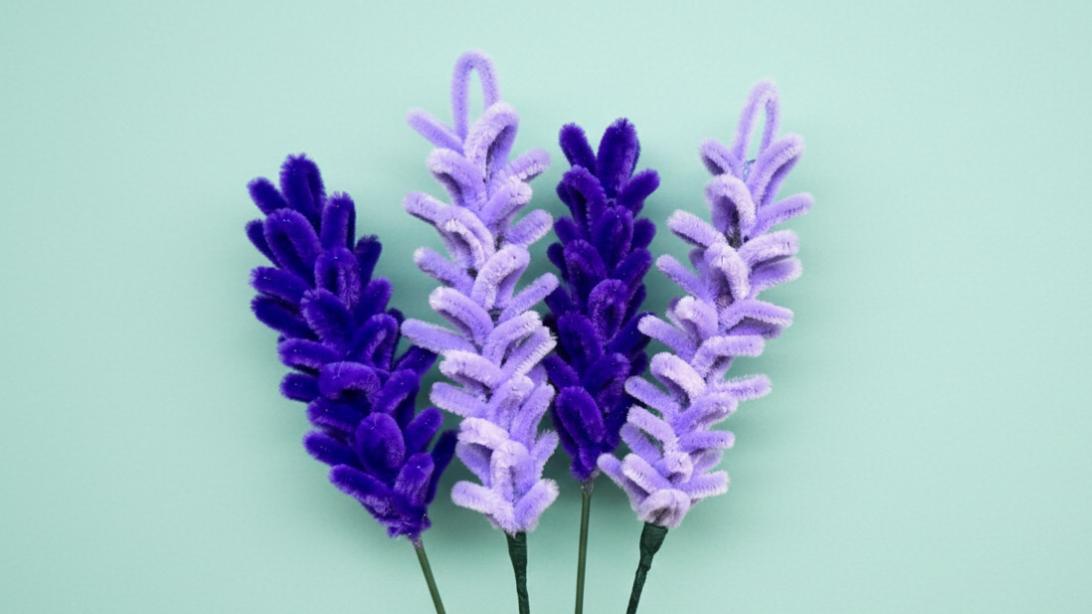Beginner-Friendly Pipe Cleaner Lavender Tutorial