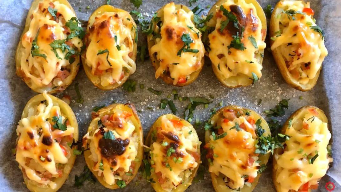 Cheesy Baked Stuffed Potatoes