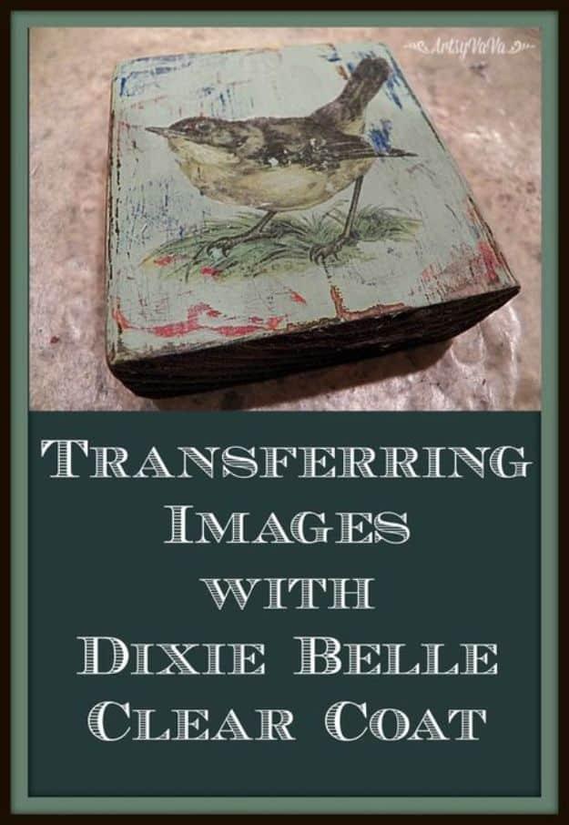 Image Transfer With Dixie Belle, an image transfer idea, and a great fix using stuff you already have on a shelf