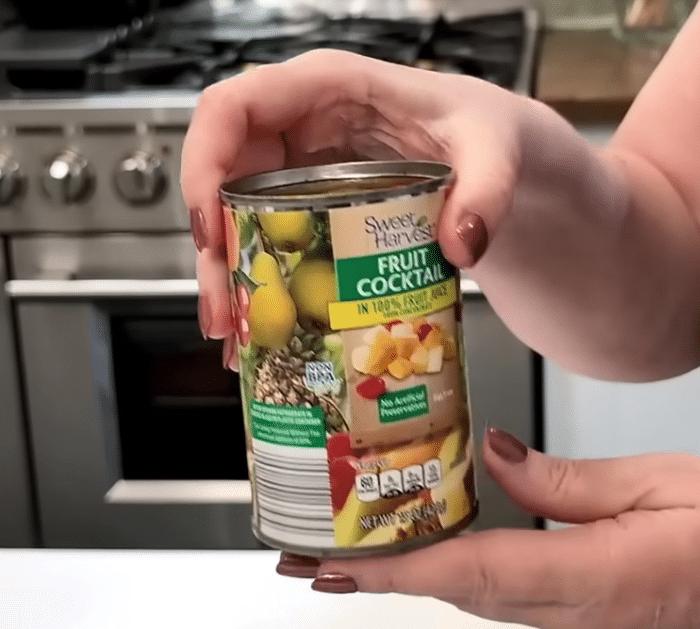 Ingredients for Fruit Cocktail Cobbler
