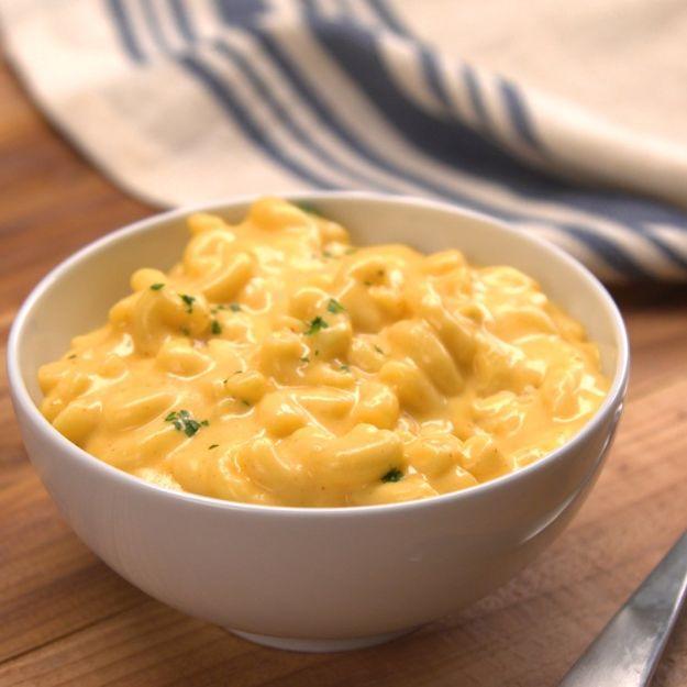 One pot creamy mac and cheese stirred together for a comforting dinner with minimal cleanup for the whole family