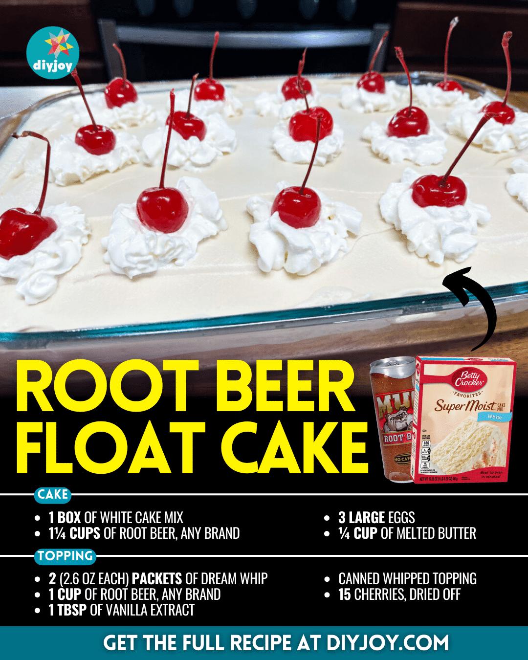 Easy Root Beer Float Cake Recipe