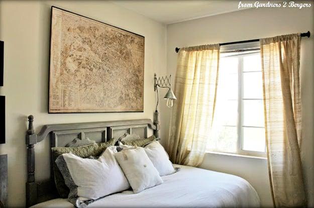Restoration Hardware Decoupage Map, an inexpensive project that still looks high end when finished and worth a look