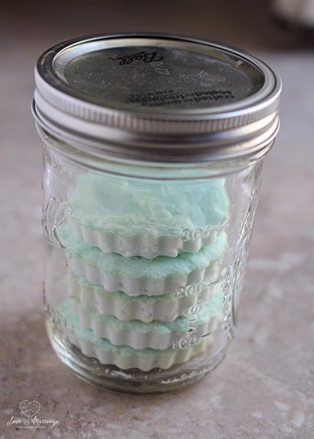 Sinus Shower Bombs, a thoughtful homemade present, quick to assemble with things already in the craft bin