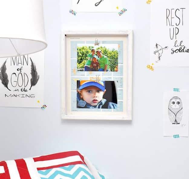 Map Photo Frame Background, simple enough for a beginner's initial attempt at the idea and a keepsake worth handing down