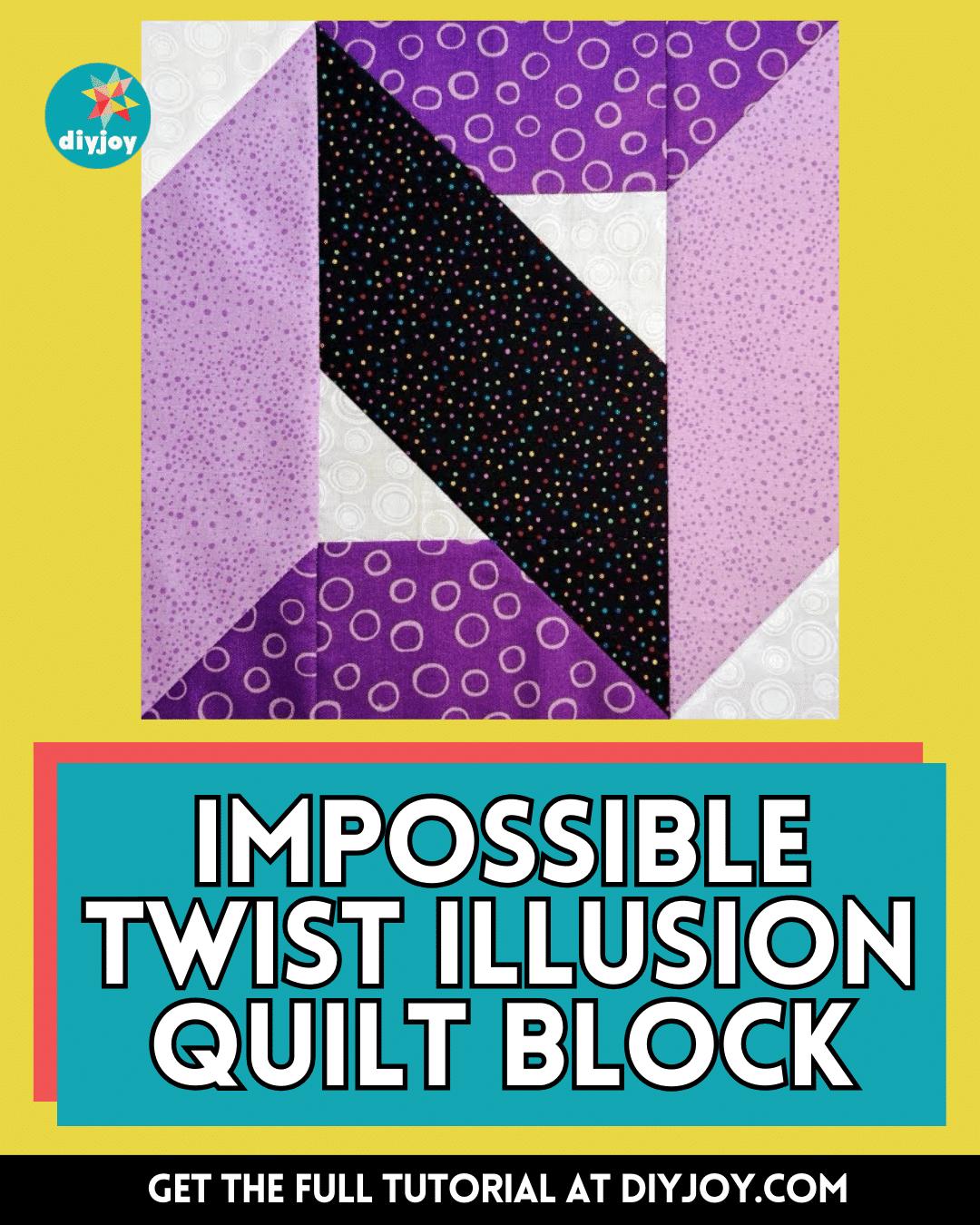 Impossible Twist Illusion Quilt Block Tutorial