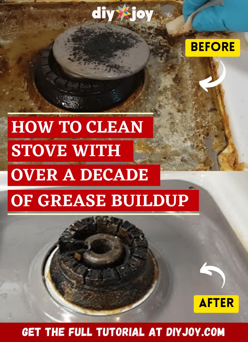 How to Clean a Stove with Grease Buildup