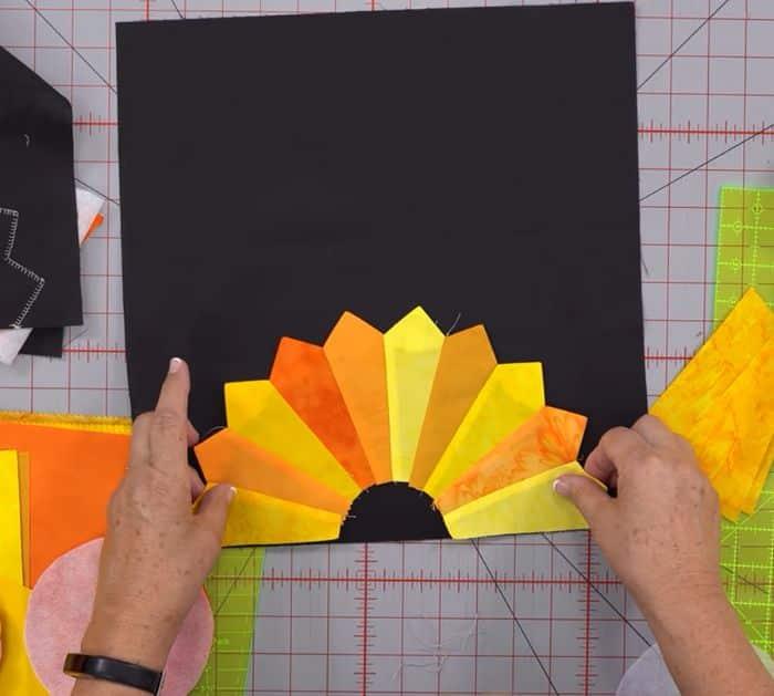 How to Make Here Comes the Sun Dresden Quilt