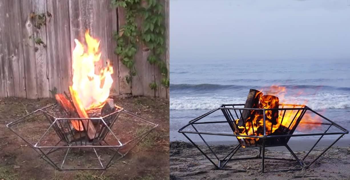This Portable Steel DIY Fire Pit Is Ready to Travel To The Next Party