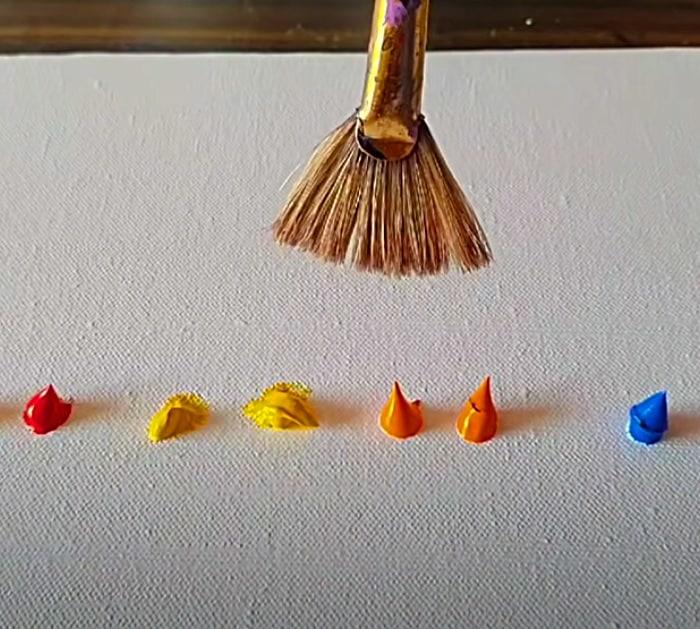 Learn an abstract landscape painting technique