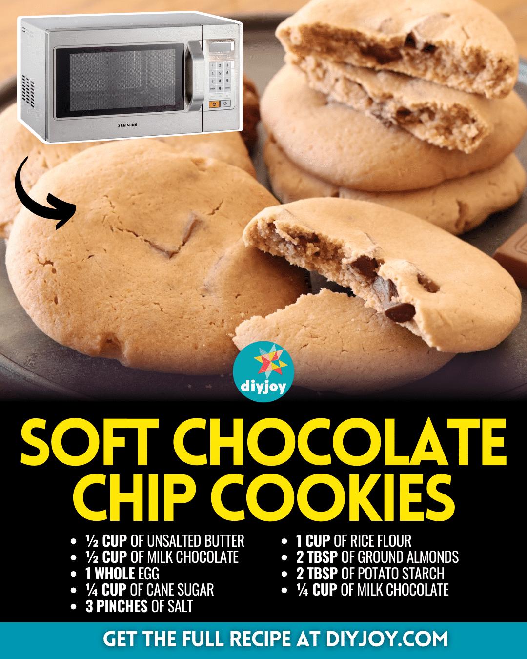 Microwave Soft Chocolate Chip Cookies Recipe