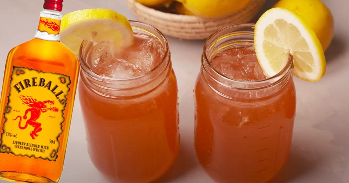 Mason Jar Fireball Lemonade Tastes Like A Jolly Rancher