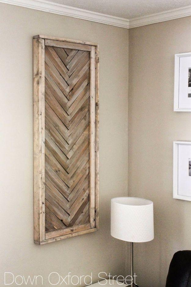 DIY Wood Shim Wall Art, budget friendly using stuff already sitting in a bin and a detail guests always ask about