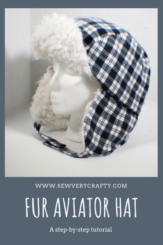 Make a Boys Aviator Hat, quick enough to finish over a weekend and a clever way to reuse scraps you already have