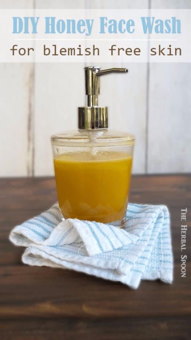 DIY Honey Face Wash For Blemish Free Skin, an idea worth saving for later and a popular choice on this list