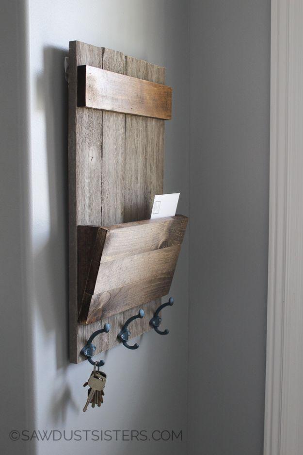 Farmhouse Style Shiplap Wall Key Holder, easy to scale up for a whole batch and a detail guests always ask about