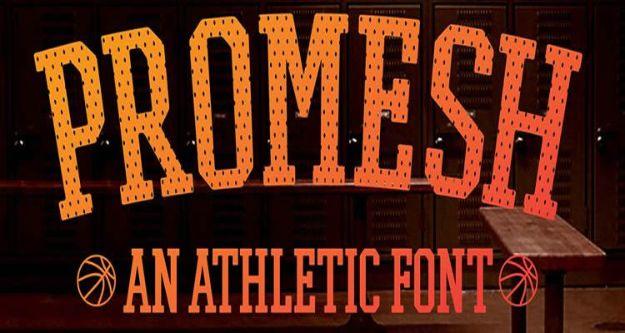 Best Free Fonts To Download for Crafts and DIY Projects - Promesh Athletic - Cute, Cool and Professional Looking Font Ideas for Teachers, Crafters and Wedding Decor - Calligraphy,