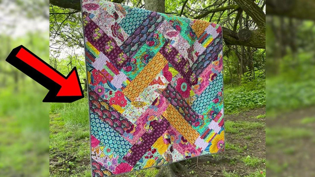 How to Make Magic No-Scraps Herringbone Quilt!