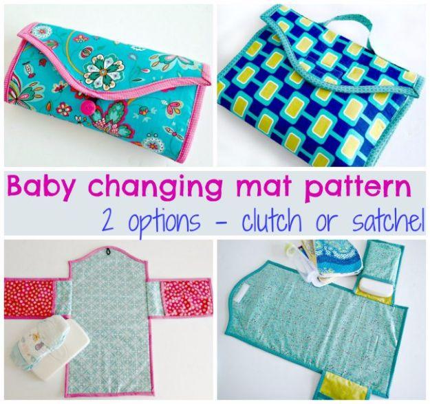 Baby Changing Mat, budget friendly using stuff already sitting in a bin and a detail guests always ask about