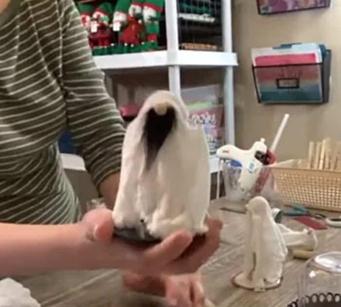 DIY Ghost Gnome in a Jar Tutorial Instructions