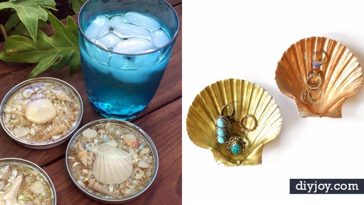23 DIY Sea Shell Ideas for Easy Beach House Decor