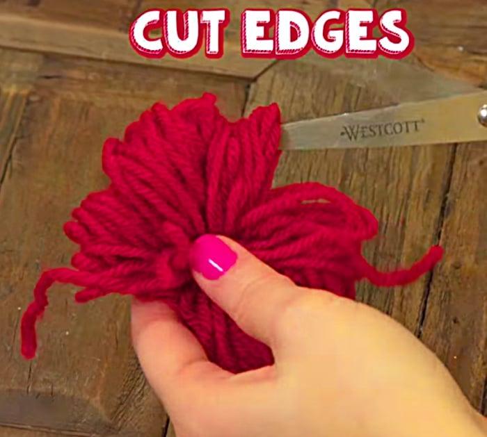 Cute fun easy DIY Yarn Love Bug Pom Poms