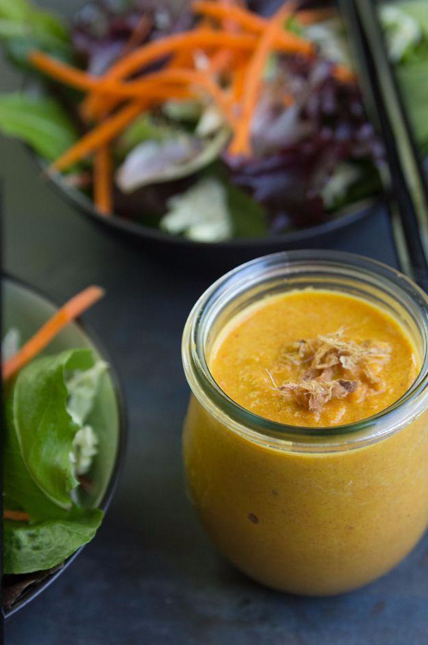 Salad Dressing Recipes - Carrot And Ginger Japanese Salad Dressing - Healthy, Low Calorie and Easy Recipes for Creamy Homeade Dressings - How To Make Vinaigrette, Mango, Greek, Pal