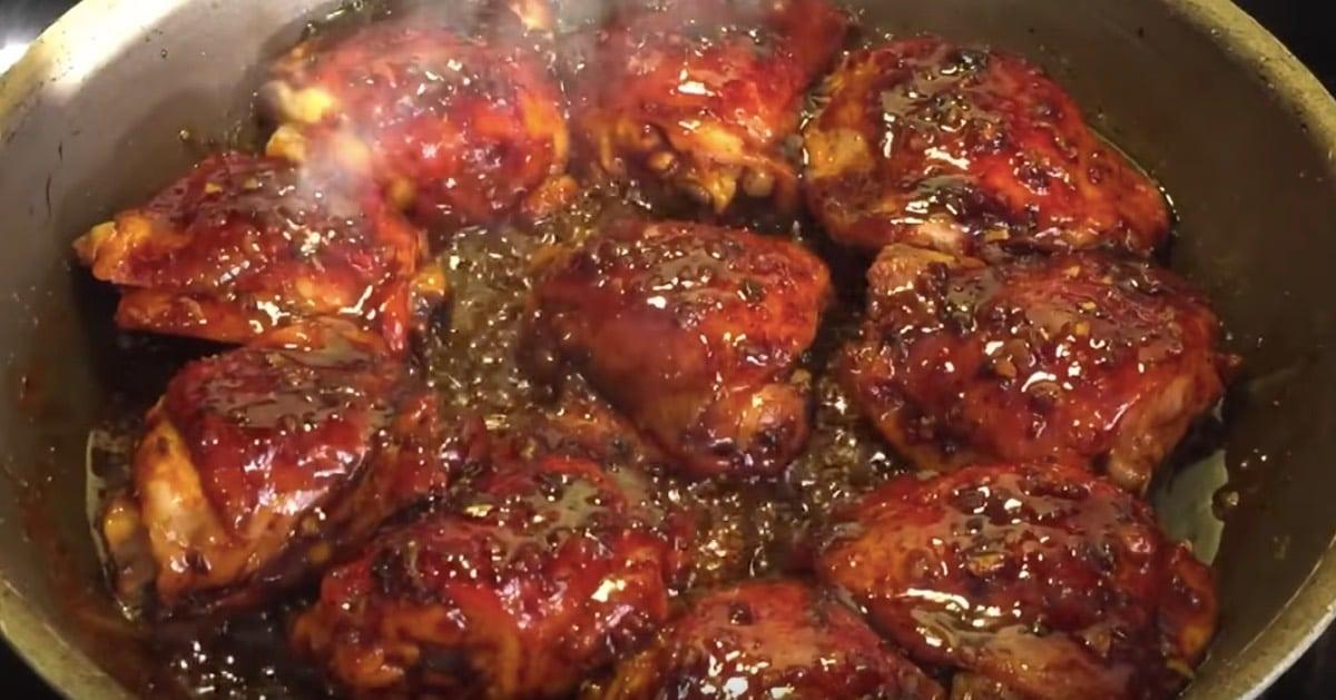 Honey Garlic Glazed Chicken Thigh Recipe