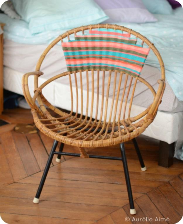 Navajo Inspired Chair, low mess and low stress to make and a clever way to use scraps you already have