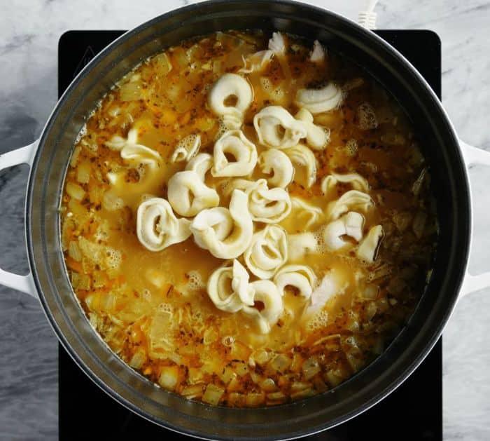 How to Make Creamy Chicken Tortellini Soup