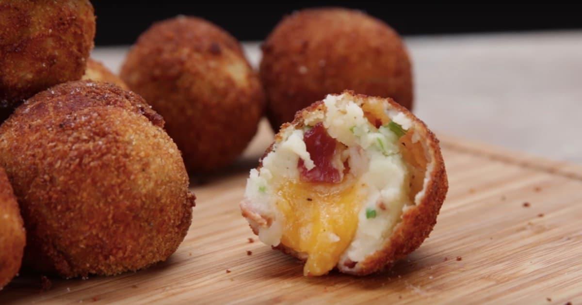 Loaded Cheese-Stuffed Mashed Potato Balls Recipe