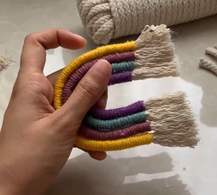 How to Make Macrame Rainbow