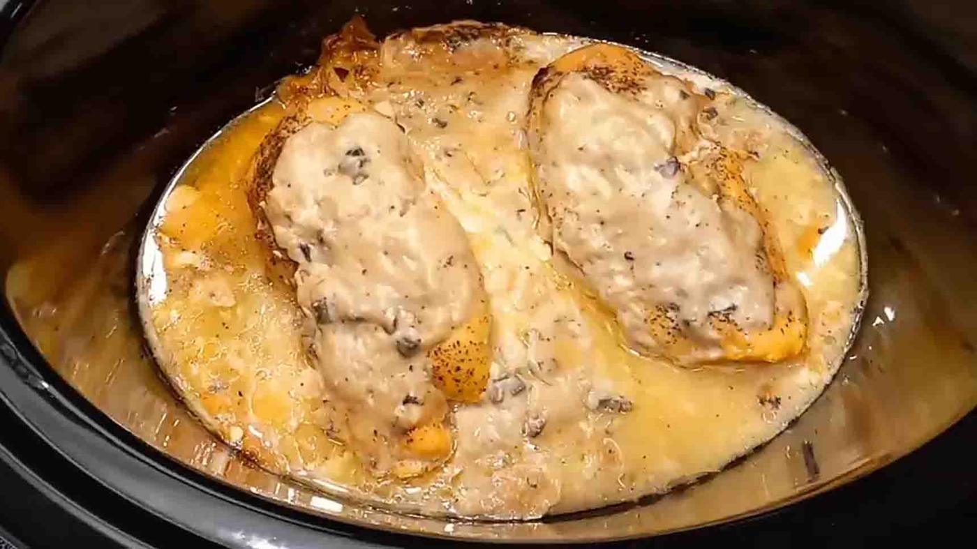 Crock Pot Creamy Mushroom Chicken Recipe
