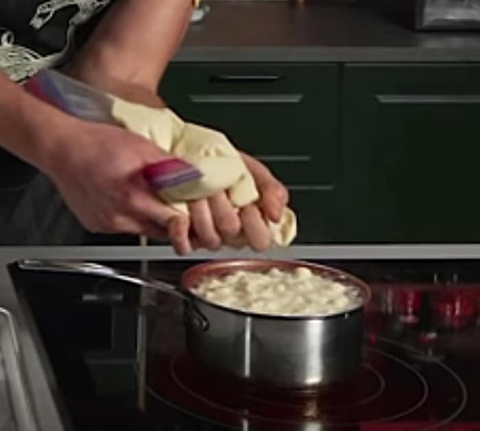 Make a Funnel Cake Grilled Cheese with Strawberry Ketchup