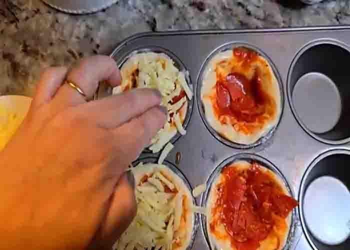 Assembling the little caesars copycat crazy puffs