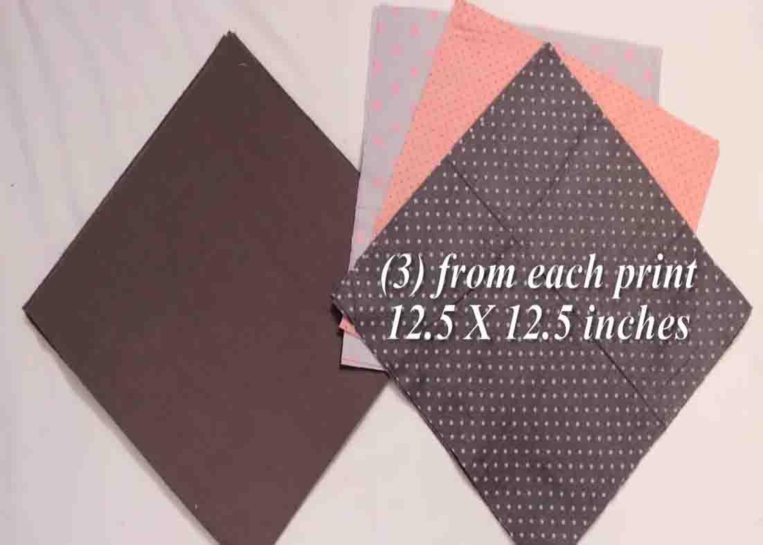 Square dimensions for the baby blanket quilt