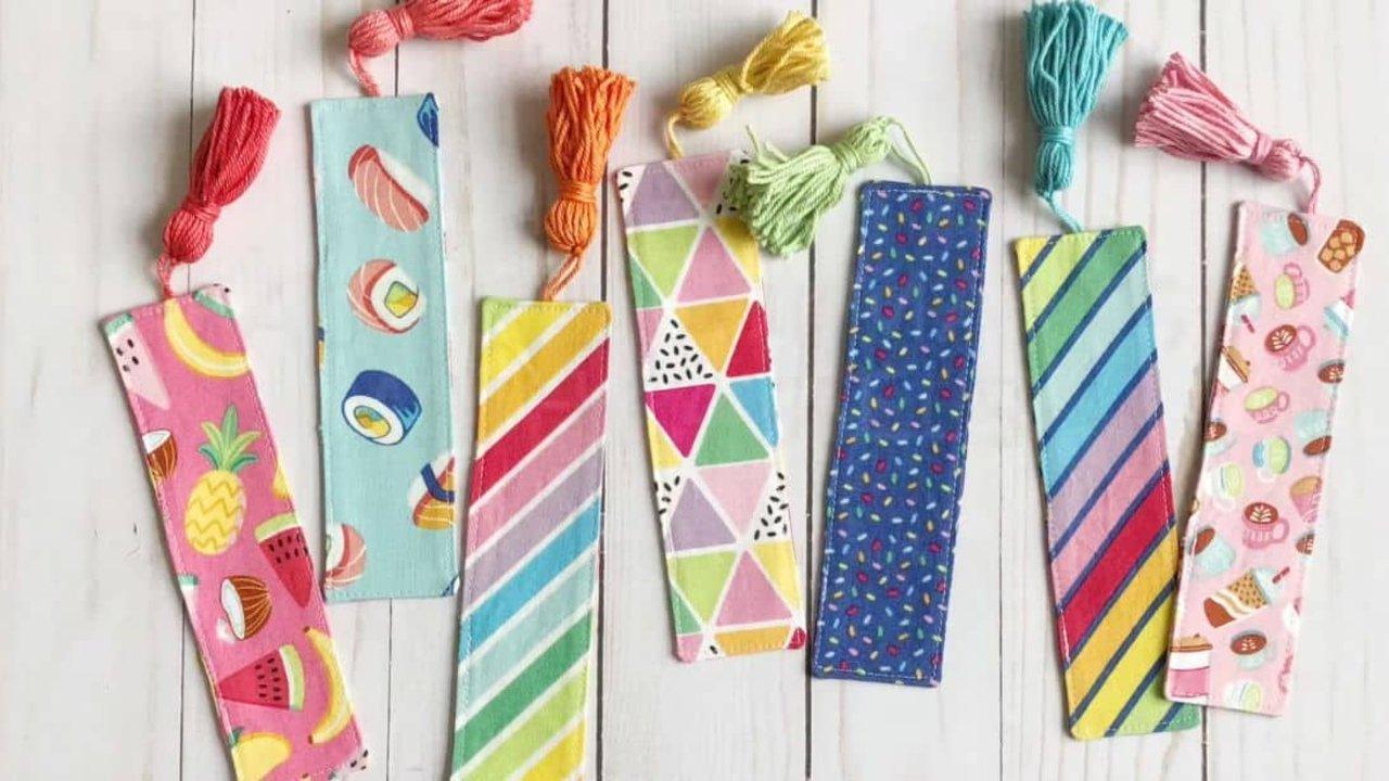 DIY Fabric Bookmark With Tassel