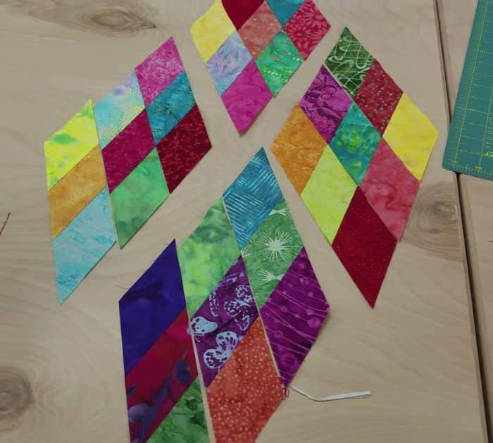 Big Lone Star Quilt Using One Jelly Roll Steps