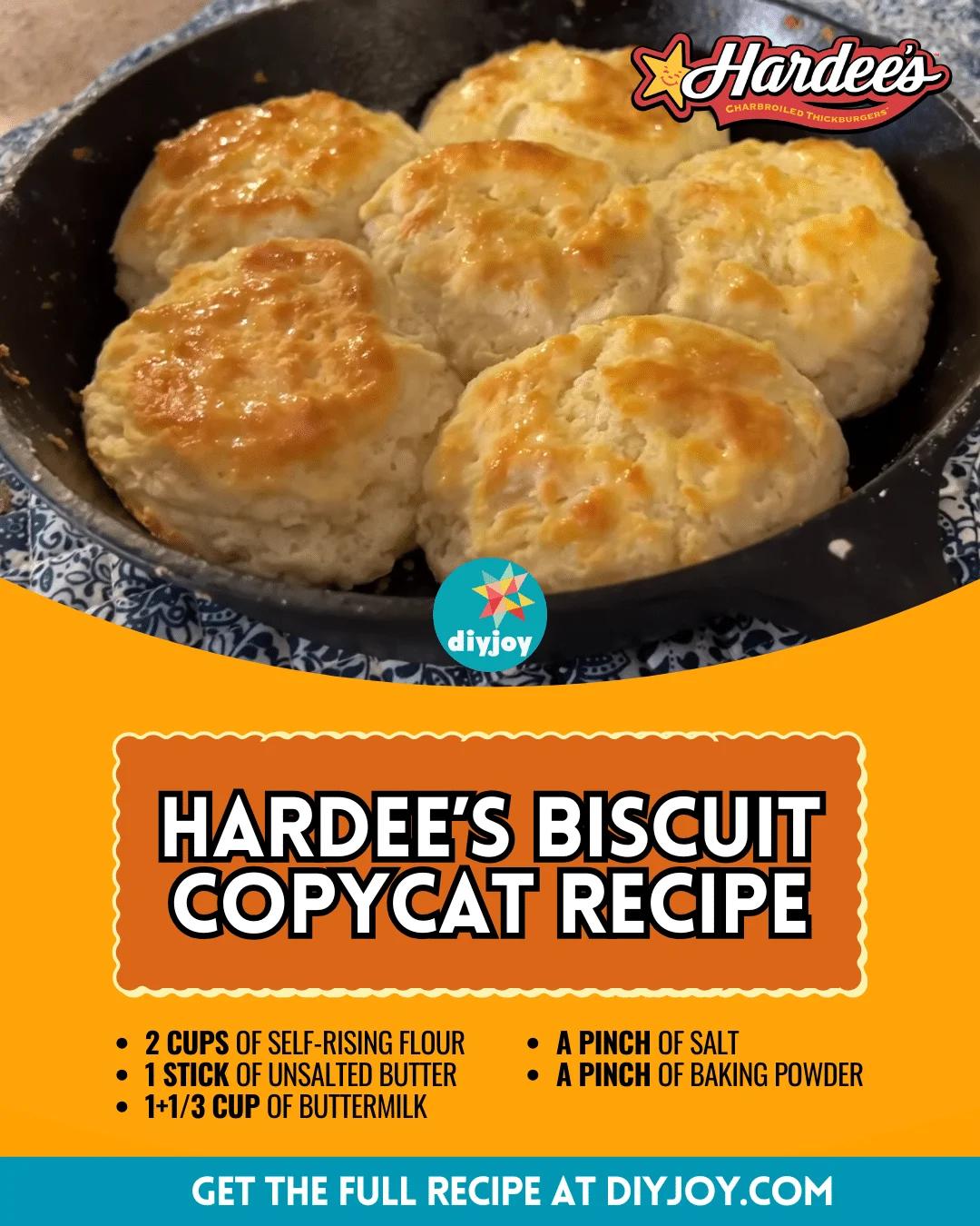 Easy 5-Ingredient Hardee’s Biscuit Copycat Recipe