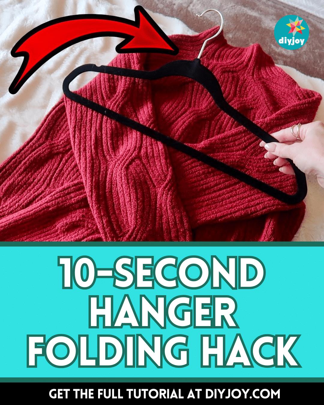 Easy 10-Second Hanger Folding Hack Tutorial