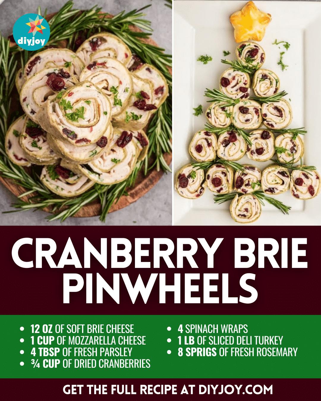 Easy Cranberry Brie Pinwheels Recipe