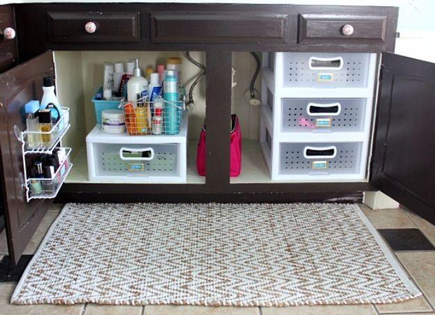 Create Extra Drawers Under The Sink, an idea worth saving for later and one worth bookmarking from this list