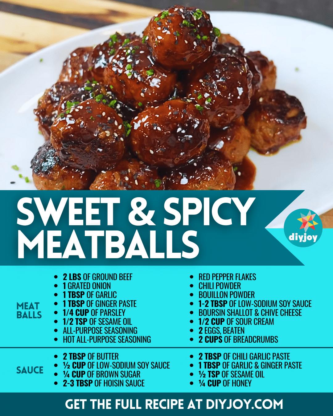 Easy Sweet & Spicy Meatballs Recipe