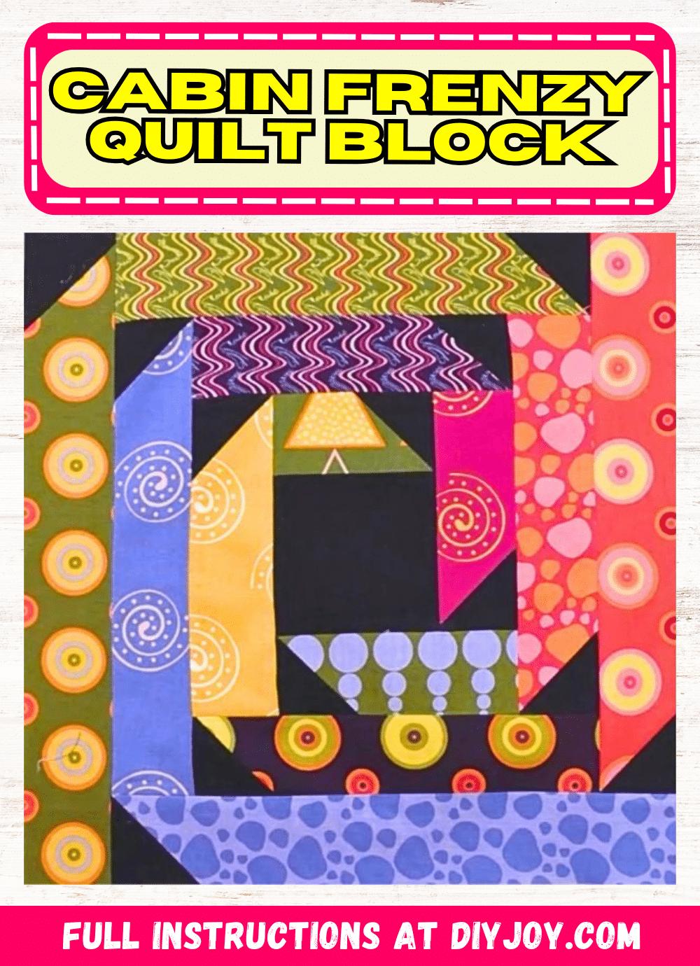 Easy Cabin Frenzy Quilt Block Tutorial
