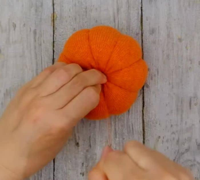 How To Sew A Realistic Pumpkin Using Socks
