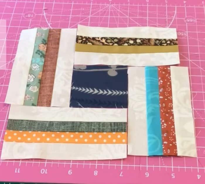 Easy Fabric Scrap Patchwork Block Materials