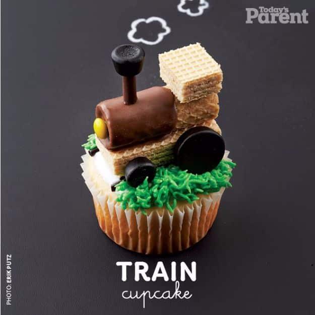 Cool Cupcake Decorating Ideas - Train Cupcake - Easy Ways To Decorate Cute, Adorable Cupcakes - Quick Recipes and Simple Decorating Tips With Icing, Candy, Chocolate, Buttercream F
