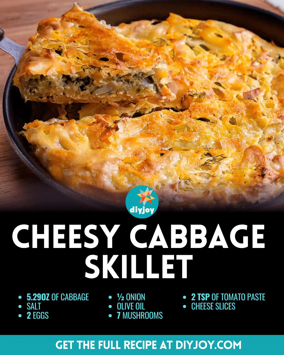 Easy Cheesy Cabbage Skillet Recipe