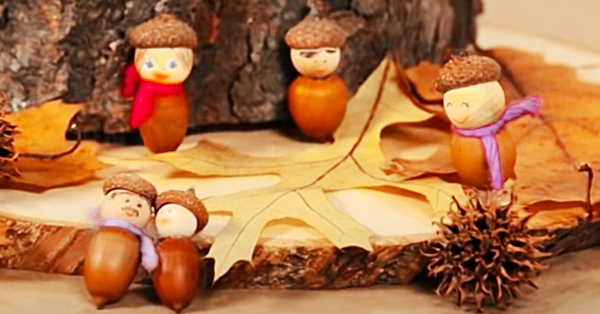 How To Make Seasonal Acorn People